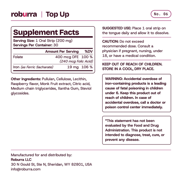 Top Up — Supplement Facts (Blush)
