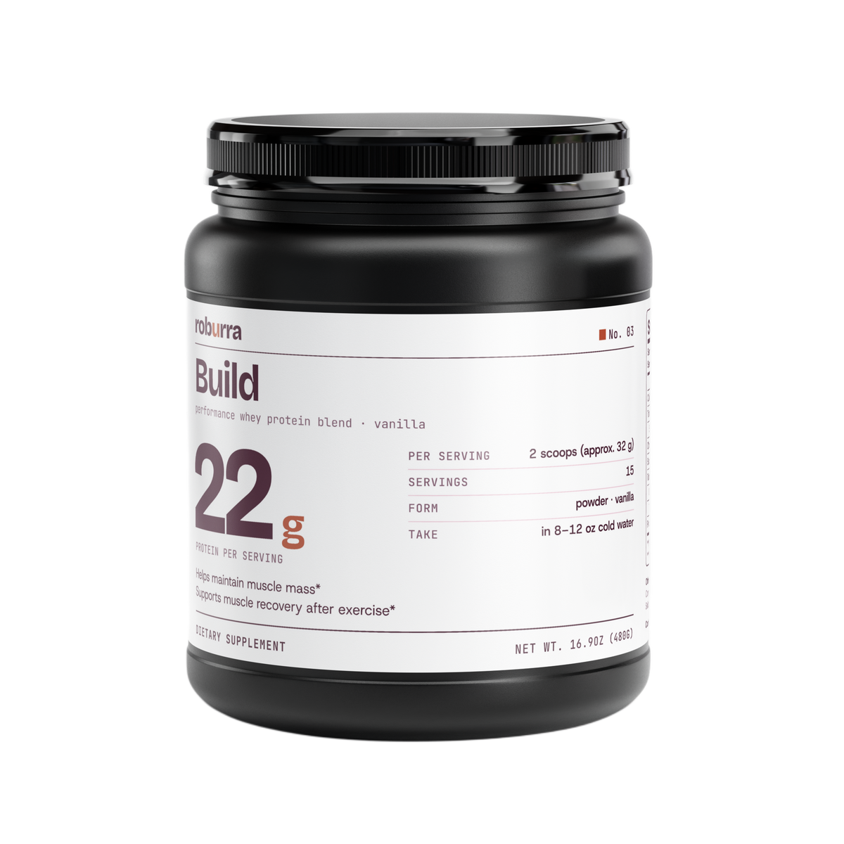 Build — whey protein, vanilla (Blush)